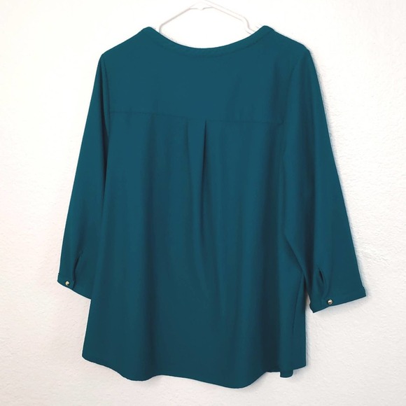 Croft & Barrow women's Green Blouse size 1X - Picture 5 of 5